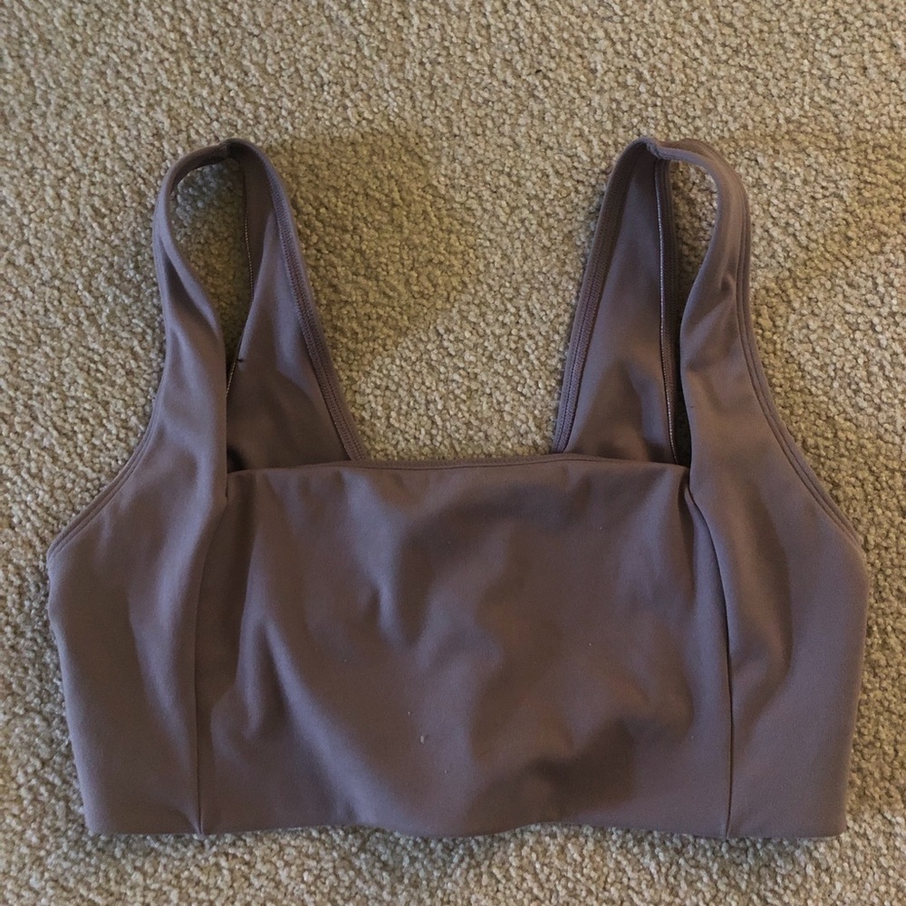 PINK Active Victoria's Secret Square-Neck Bralette in Mauve